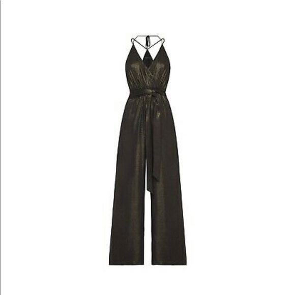 BCBG Metallic Bronze Jumpsuit - Picture 5 of 7